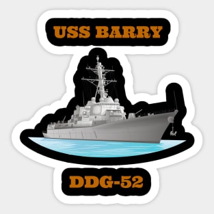 Barry DDG-52 Destroyer Ship Sticker